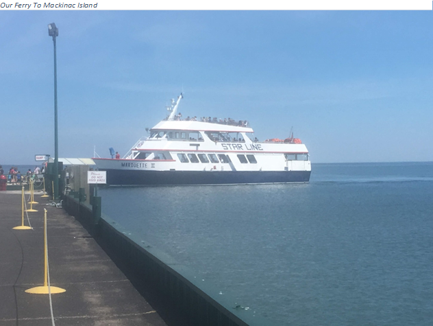 Our Ferry To Mackinac Island