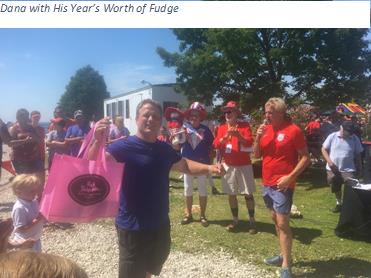 Dana with His Year�s Worth of Fudge